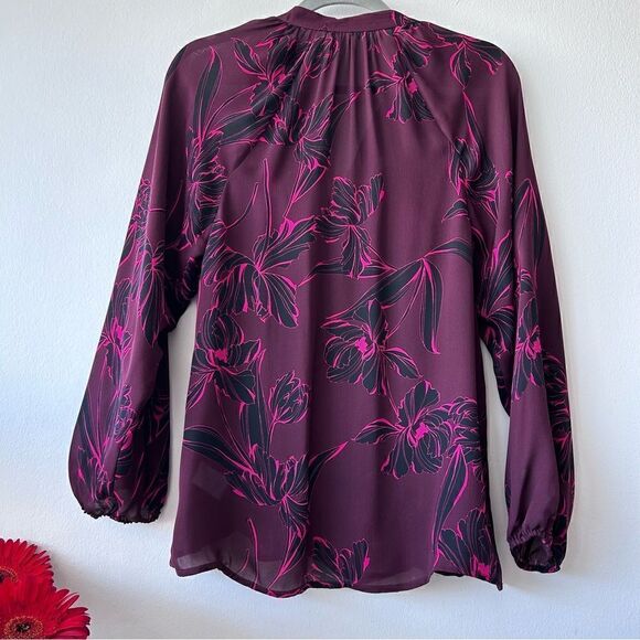 A.L.C. Lori Floral-Print Silk Long-Sleeve - Picture 8 of 9